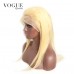 Grade 7A Bleach Blonde #613 Straight Brazilian Virgin Human Hair Full Lace Wigs,100% Human Hair Wigs